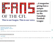 Tablet Screenshot of fansofthecfl.blogspot.com