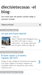 Mobile Screenshot of diecisietecosas.blogspot.com