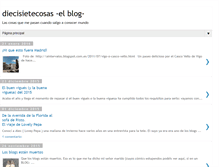 Tablet Screenshot of diecisietecosas.blogspot.com