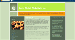 Desktop Screenshot of inchristchristinme.blogspot.com