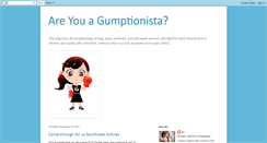 Desktop Screenshot of gumptionista.blogspot.com