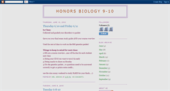 Desktop Screenshot of honorsbio910.blogspot.com