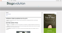 Desktop Screenshot of blogevolution.blogspot.com