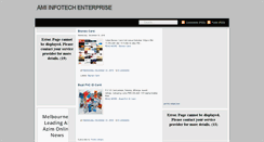 Desktop Screenshot of amiinfotechenterprise.blogspot.com