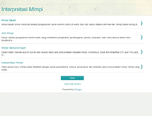 Tablet Screenshot of interpretasimimpi.blogspot.com