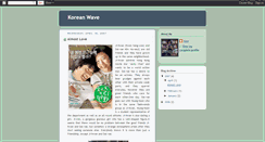 Desktop Screenshot of koreanwavecraze.blogspot.com