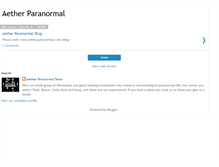 Tablet Screenshot of aetherparanormal.blogspot.com