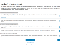 Tablet Screenshot of great-content-management.blogspot.com