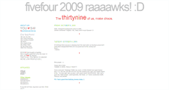 Desktop Screenshot of fivefour09.blogspot.com