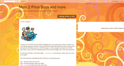 Desktop Screenshot of mom2priceboys.blogspot.com