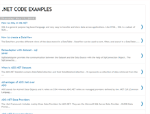 Tablet Screenshot of dotnetcodeexamples.blogspot.com