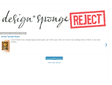Tablet Screenshot of designspongereject.blogspot.com