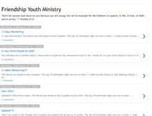 Tablet Screenshot of friendshipyouthministry.blogspot.com