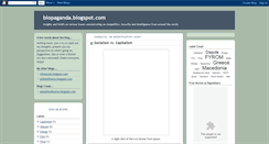 Desktop Screenshot of blopaganda.blogspot.com