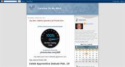 Desktop Screenshot of carolinaonmymind-carolinaclaysblog.blogspot.com