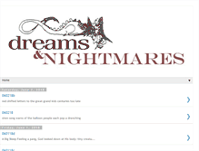 Tablet Screenshot of dreamsandnightmaresmagazine.blogspot.com