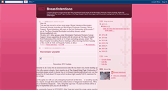 Desktop Screenshot of breastintentions.blogspot.com