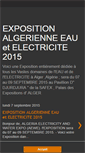 Mobile Screenshot of exposition-algerienne-electricite.blogspot.com