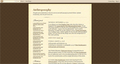 Desktop Screenshot of anthroposophy.blogspot.com