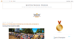 Desktop Screenshot of motocrosspress.blogspot.com