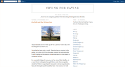 Desktop Screenshot of cryingforcaviar.blogspot.com