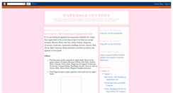 Desktop Screenshot of handbags-coupons.blogspot.com