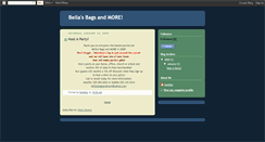 Desktop Screenshot of bellasbagsandmore.blogspot.com