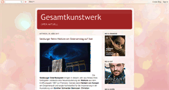 Desktop Screenshot of meingesamtkunstwerk.blogspot.com