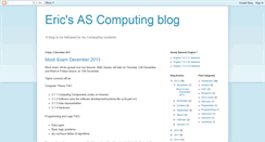 Desktop Screenshot of ericsascomputing.blogspot.com