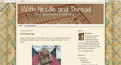 Desktop Screenshot of needleandthread.blogspot.com