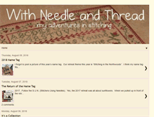 Tablet Screenshot of needleandthread.blogspot.com