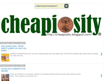 Tablet Screenshot of cheapiosity.blogspot.com