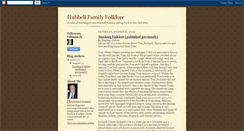 Desktop Screenshot of hubbellfamilyfolklore.blogspot.com