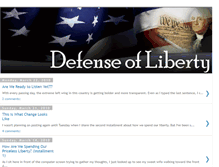 Tablet Screenshot of defense-of-liberty.blogspot.com