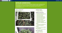 Desktop Screenshot of katalog-sansevieria.blogspot.com