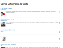 Tablet Screenshot of centroveterinariodooeste.blogspot.com