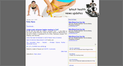 Desktop Screenshot of latesthealthnewsupdates.blogspot.com