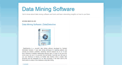 Desktop Screenshot of dataminingsoftware.blogspot.com