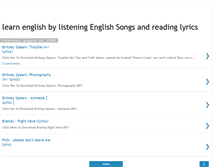 Tablet Screenshot of english-songs-lyric.blogspot.com