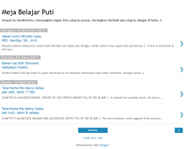 Tablet Screenshot of mejabelajarputi.blogspot.com