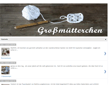 Tablet Screenshot of grossmuetterchen.blogspot.com