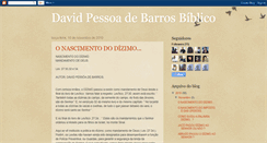 Desktop Screenshot of davidpessoabiblico.blogspot.com