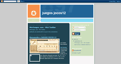 Desktop Screenshot of juegosjocos12.blogspot.com