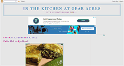 Desktop Screenshot of inthekitchenatgearacres.blogspot.com