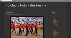 Desktop Screenshot of fototauro.blogspot.com