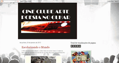 Desktop Screenshot of cineclubeartepoesiadoolhar.blogspot.com