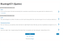 Tablet Screenshot of blueangelcvquotes.blogspot.com