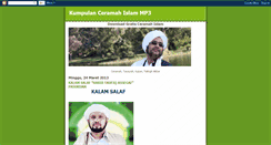 Desktop Screenshot of kumpulanceramahislammp3.blogspot.com