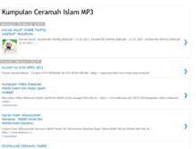 Tablet Screenshot of kumpulanceramahislammp3.blogspot.com