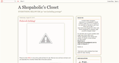 Desktop Screenshot of my-shopaholic-closet.blogspot.com
